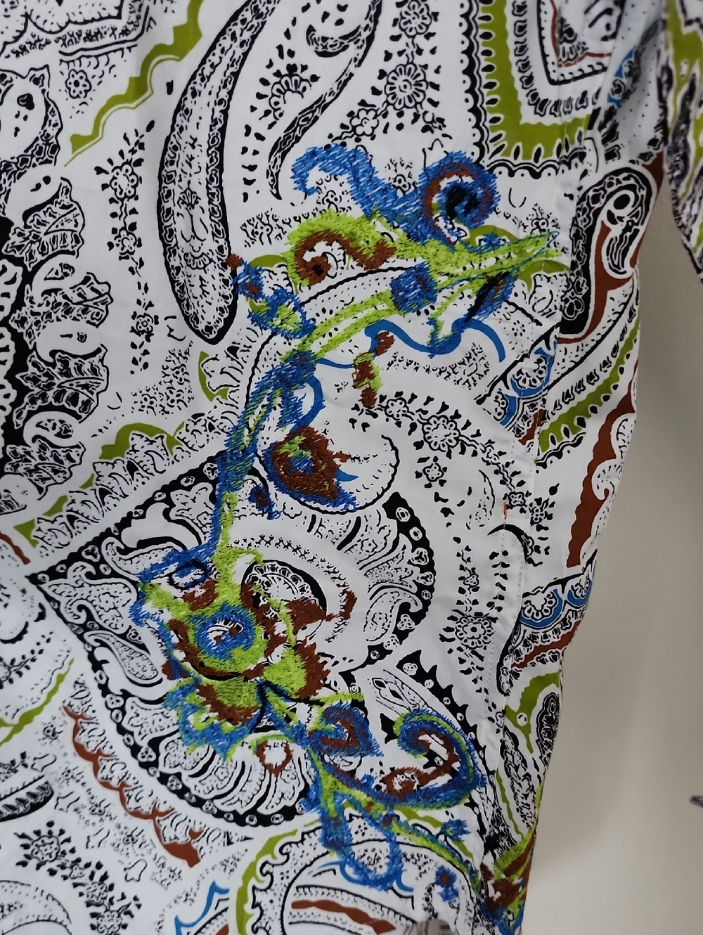 Rober Graham Paisley Embroidered Button Down Shirt - Picture 3 of 12